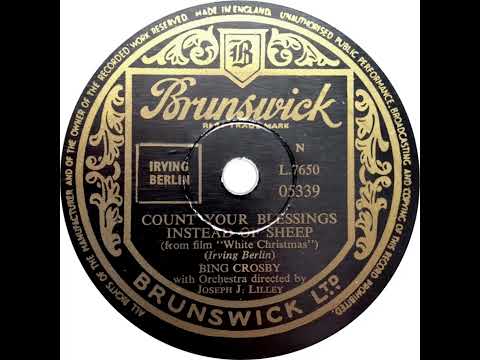 UK New Entry 1955 (3) Bing Crosby - Count Your Blessings Instead Of Sheep
