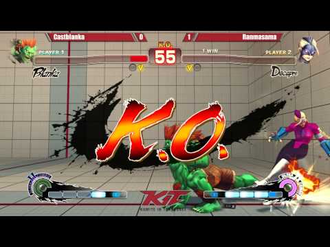 USF4 @ KIT15 Semis - castblanka (Blanka) vs ranmasama (Decapre) [720p/60fps]