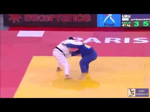Judo 2014 Grand Slam Paris: Riou (FRA) - Aprahamian (URU) [-81kg]