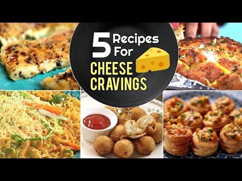 Recipes For Your Intense Cheese Cravings | Cheesy Pizza Bombs | Cheese Garlic Bread | Cheesy Noodles