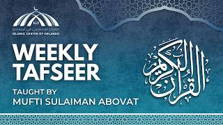 Weekly Tafseer — September 2nd, 2026