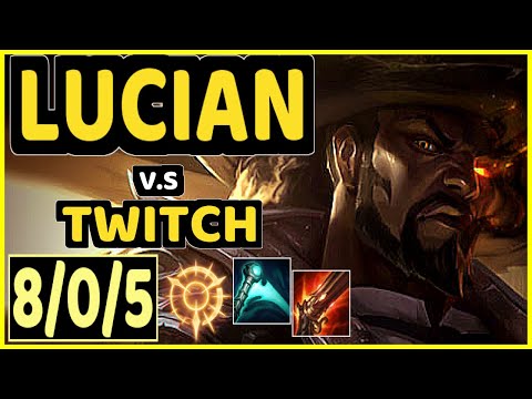TEDDY (LUCIAN) vs TWITCH - 8/0/5 KDA BOTTOM ADC CHALLENGER GAMEPLAY - KR