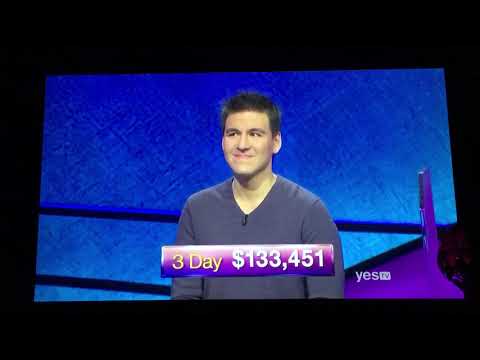 Final Jeopardy, James Holzhauer passes $100,000 (by a long shot) in 3 Days! (4/8/19)