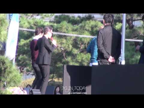 141005 JYJ 강남 한류 페스티벌 리허설 [@JYJ_inToday] *don't re-upload & re-edit.