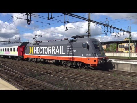 TTR211 Snälltåget cab ride Führerstandsmitfahrt Malmo Stockholm part 1