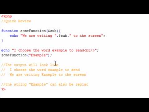 Php Tutorial 10 Functions And Return Values