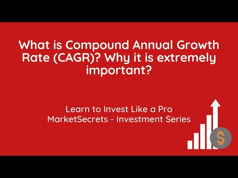 What is Compound Annual Growth Rate (CAGR)? Why it is extremely important to understand it properly?
