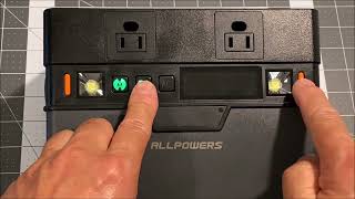 Charge while Discharging / Allpowers S300 / 288WH Portable Power Station Bluetooth Solar Generator