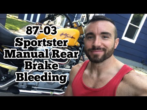 97-03 Harley Davidson Sportster Rear Brake Bleeding