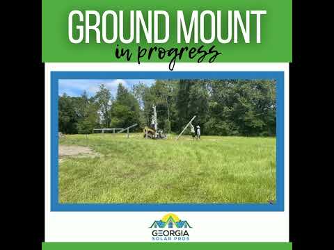 Ground Mount Solar Install in Progress