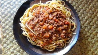 Как приготовить для рыбалки макароны с фаршем и помидорами