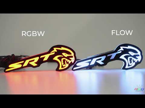 SRT Hellcat LED Emblem Badge Multicolor