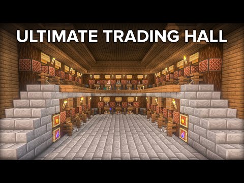 Minecraft Villager Trading Hall - 26 Villagers - All Trades 1 Emerald