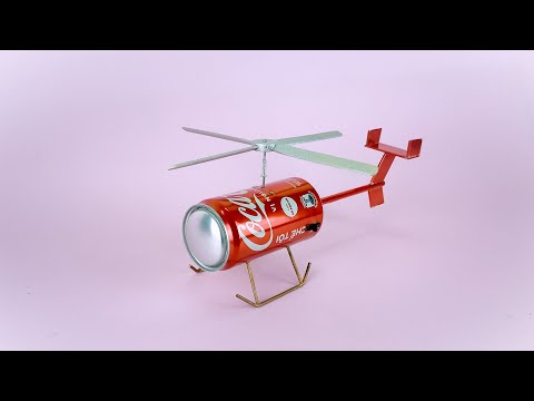 How to Make a Soda Can Helicopter That Actually Flies! - How to Make a Soda Can Helicopter at Home