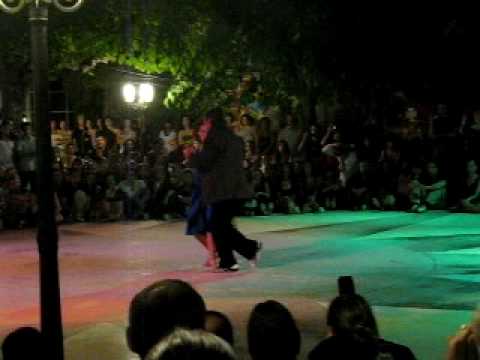  Juana Sepulveda  and  Mariano Frumboli  are  dancing  to  the  tango  "  La Mariposa  "