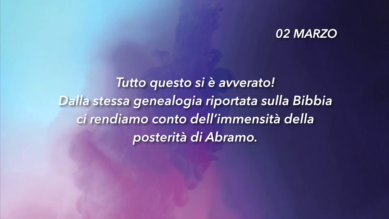 Meditazione Calendario "Parole di Vita" del 02 Marzo 2019