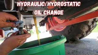 Kioti DK5320se 200 hour service Part 3: Hydraulic and hydrostatic oil and filters change