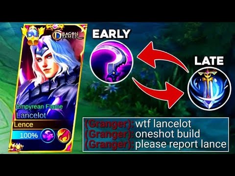 NEW BROKEN FIRST ITEM FOR EARLY AND LATE GAME!! (Damage Hack) | LANCELOT BEST BUILD 2023 | MLBB