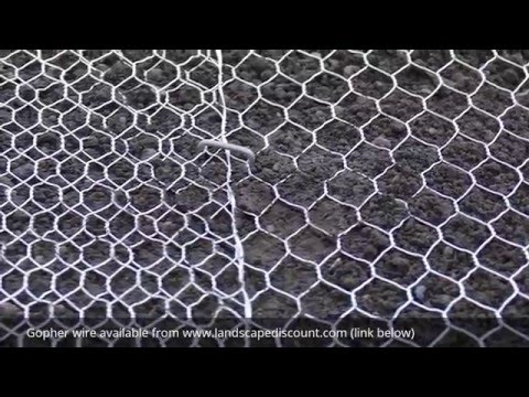 How to install gopher wire mesh