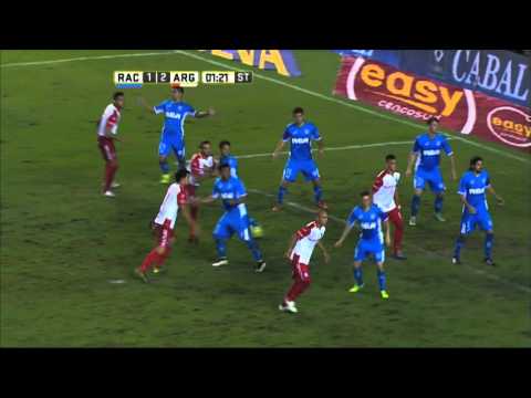 Tapó Ibañez. Racing 1 - Argentinos 2. Fecha 11. Primera División 2016.