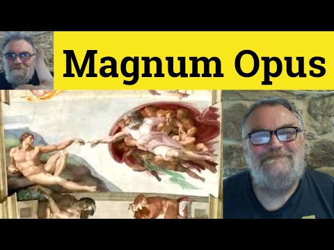 😎 Magnum Opus Meaning - Magnum Opus Definition - Magnum Opus Examples - Magnum Opus Magnum Opera