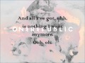Can't Stop - OneRepublic Full Lyrics (New Song 2013)