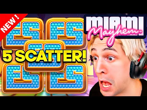 XQC SPINS INTO WORLDS FIRST 5 SCATTER ON MIAMI MAYHEM!