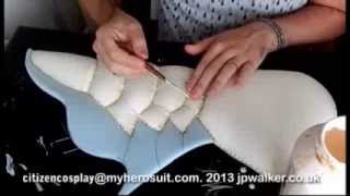 my hero suit - making the chest out of foam and latex (citizencosplay)