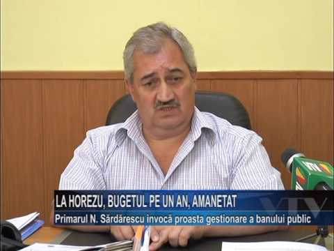 La Horezu, bugetul pe un an, amanetat