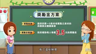 各項政策整合推動學校午餐四章一Q