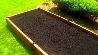 Raised Bed Organic Vegetable Gardening Planting With Deep Soil: Summer Gardens