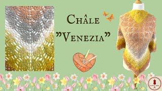 CHALE AU CROCHET "VENEZIA"