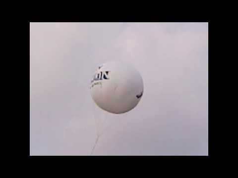 White sky balloon advertising service, packaging type: cardb...