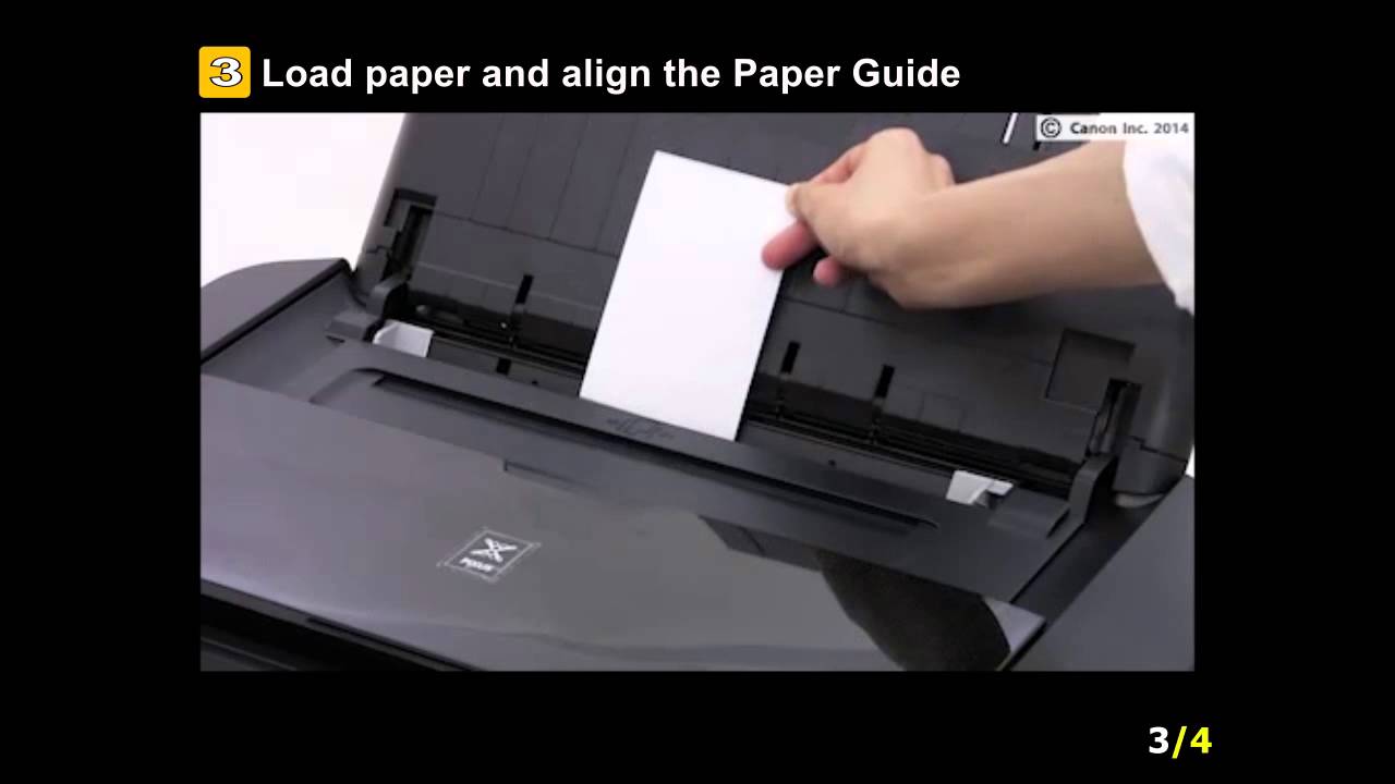 PIXMA iP8720/iX6820: Setting the paper