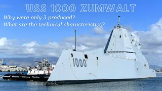 Warship equipped with state-of-the-art technology. USS Zumwalt.