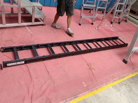 Aluminum tactical folding ladder