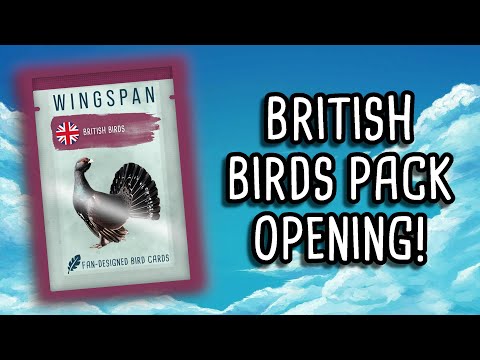 Opening my own Wingspan cards! | British Birds Wingspan Promo Pack