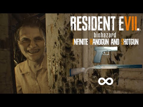 Resident Evil 7 - Infinite Handgun & Shotgun in Madhouse Full Gameplay