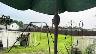 ALMOST GOT STRUCK BY LIGHTNING (back yard view)