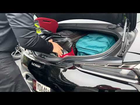 Traveling with my Lexus LC 500 | Cargo & Trunk Room