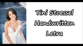 Tini Stoessel - Handwritten Letra