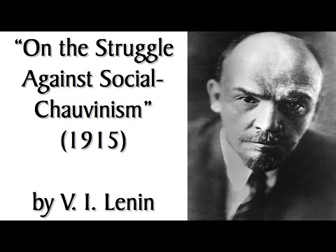 "On the Struggle Against Social-Chauvinism" (1915) by V. I. Lenin. Audiobook  of Marxist Theory.