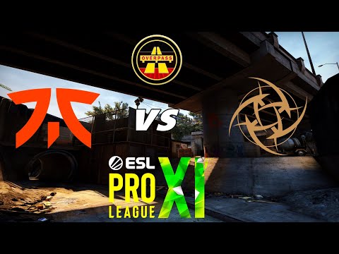 Fnatic vs Ninjas in Pyjamas Best Moments (BO3) Map1 Overpass ESL Pro League Season 11
