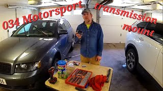 Audi A4 034 Motorsport transmission mount install