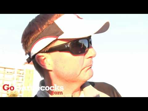 G.A. Mangus after Oct. 22 Gamecocks practice