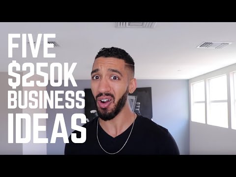 , title : 'Five $250K Business Ideas'