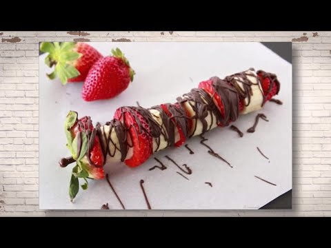Chocolate Strawberry Banana Kabobs