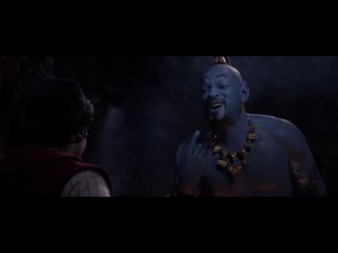 Genie(Will Smith) First scene with Aladdin 2019