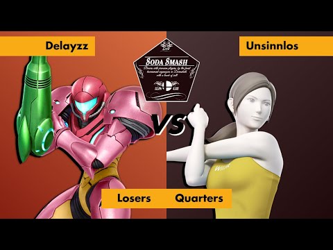 Soda Smash Lite #10 - Losers Quarters - Delayzz (Samus) vs. Unsinnlos (Wii Fit Trainer)