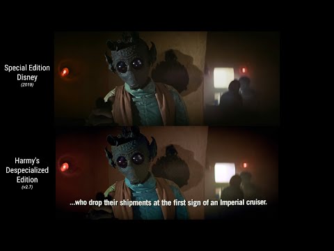 Disney vs Despecialized | ORIGINAL "Maclunkey" Han Greedo Cantina Scene | A New Hope (1977)